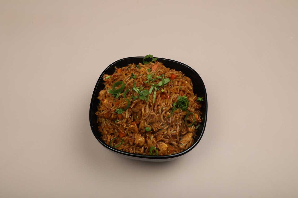 Korean Spicy Pork Rice With Vegetables