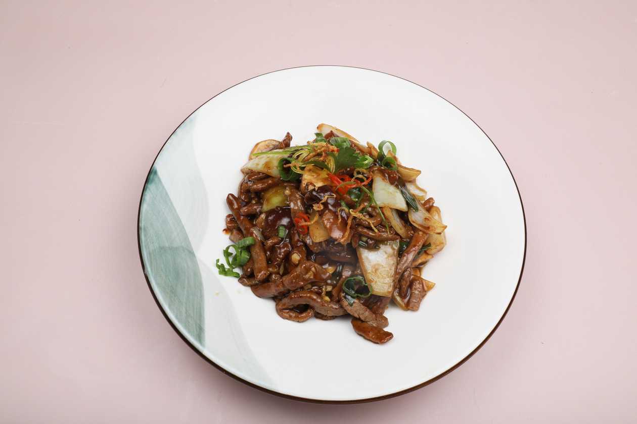 Pork With Ginger And Spring Onions