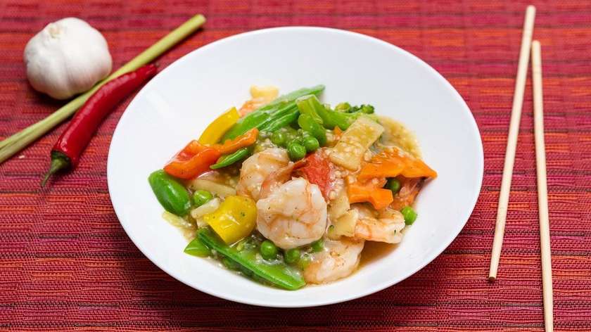 King Prawns In Garlic Sauce
