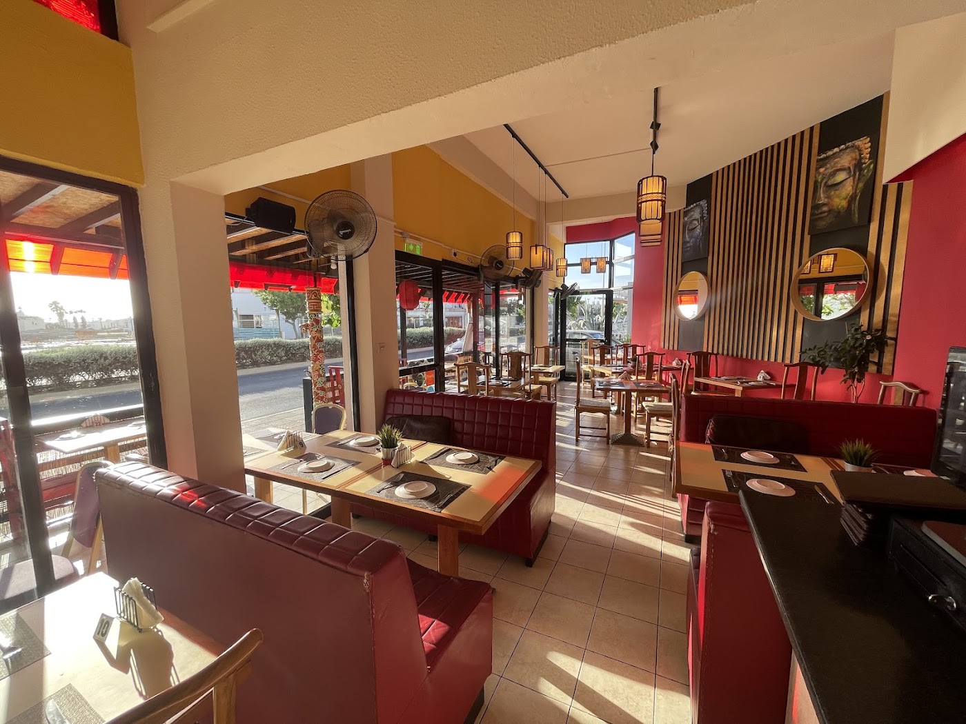 Inside the Flying Dragon restaurant in Kato Paphos